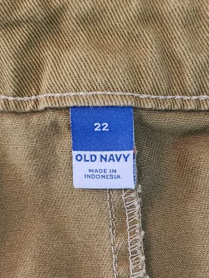 Old Navy Olive Green Utility Cargo Mini Skirt Size 22 thumbnail 7