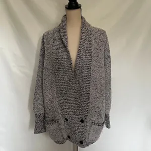 Vtg Y2K Side Effects Marled Cardigan Womens Sweater Sz M Chunky Knit Grandpa thumbnail 12