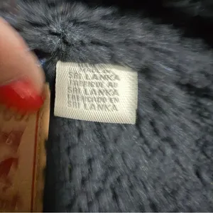 Levi's Dark Wash Denim Sherpa Lined Trucker Jacket Black Lining Small thumbnail 9