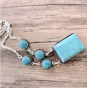 Santa Rosa Turquoise Necklace/Earrings thumbnail 5