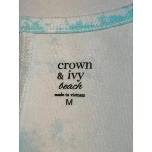 Crown & Ivy Beach On Island‎ Time Graphic Tank Dress Coverup Size Medium New thumbnail 7