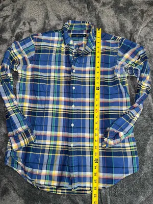 Polo Ralph Lauren Men’s Plaid Button Down Shirt Blue Multicolor Long Sleeve Size M thumbnail 3