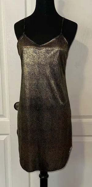 Vintage Gold Cami Tank Dress thumbnail 1