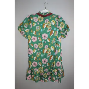 THML Elowen Dress Women Small Green Floral NEW Ruffle Collar Mini JH2220-5-GN thumbnail 5