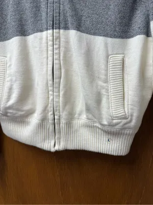 American Eagle Outfitters Faux Fur Hood Sweatshirt Full Zip Large NEW READ Y2K thumbnail 5