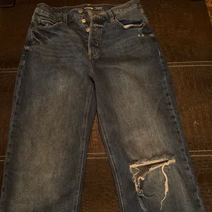 Old Navy Extra High Rise Sky Hi Straight Jeans Button Fly Womens Size 10 thumbnail 7