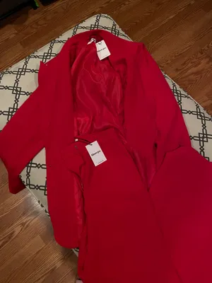 Showpo Red Two-Piece Blazer and Pant Set thumbnail 3
