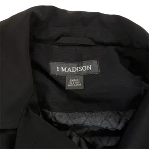1 Madison Rain Trench Coat Womens Small Black Lined Jacket thumbnail 4