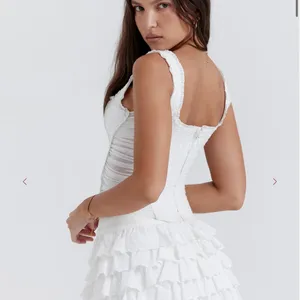 House of CB White Catalina Corset Top size medium thumbnail 3