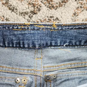 D Jeans Floral Embroidered Y2K Denim Jeans Blue Pink 30 thumbnail 3