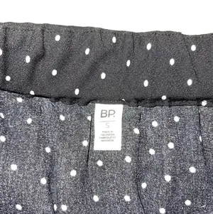 bp Polka Dot Mini Skirt Black & White High Rise Unlined thumbnail 10