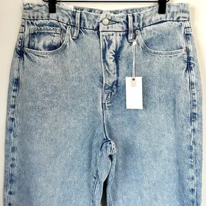 NWT Good American Good Boy Light Wash Blue Jeans - Size 12 / 31 thumbnail 3