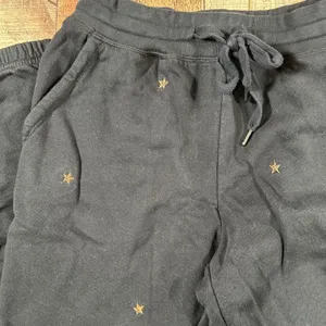 Rails Kingston Jogger Sweatpants XS Black Bronze Star Embroidery Cotton Modal thumbnail 2