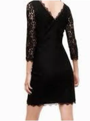 Babaton Black Lace Sleeve Sheath Dress 1164 thumbnail 2