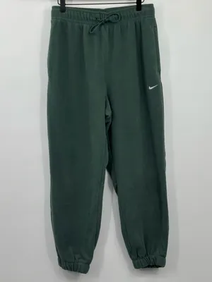 Nike Therma-FIT One Women’s Loose‎ Fleece Pants Green Sweatpants Size Medium thumbnail 3