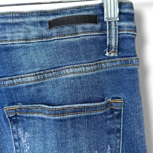 RISEN Denim Medium Wash Distressed High Rise Slim Straight Ankle Jeans Size 9/29 thumbnail 6