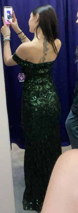 Windsor Dark Green Prom Dress thumbnail 3
