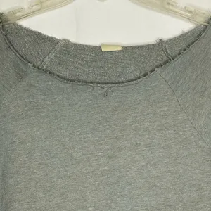 Hollister Off Shoulder Shirt Gray thumbnail 3
