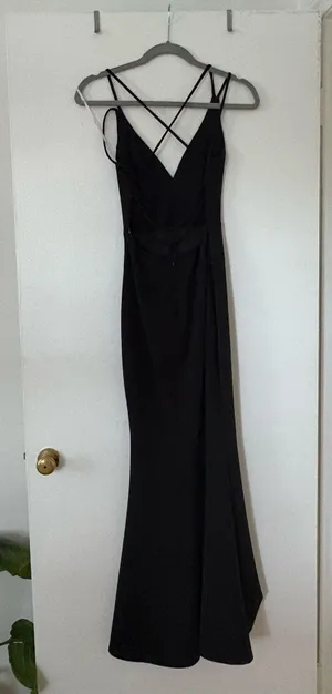 Lulus Long Dress Black thumbnail 2
