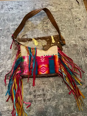 Western Fringe crossbody purse thumbnail 1