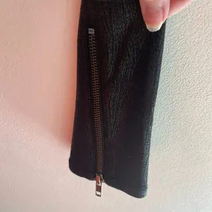 Express Faux Leather Coated Skinny Ankle Zip Pants Black Size Medium thumbnail 12