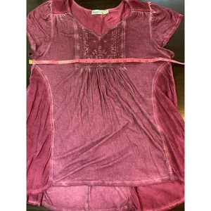Unity World Wear Whimsygoth Sequin Boho‎ Tunic Women's Small Purple Top Blouse thumbnail 9