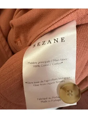 Sézane Will Jacket pink cotton Size xs bust 36 thumbnail 5