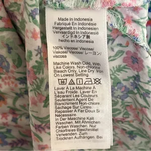 J.CREW Factory Midi Dress Women’s 8 Floral Sleeveless Ruffle Curved‎ Hem Viscose thumbnail 5