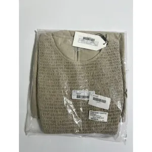 NWT English Factory Smocked Ruffle Sleeve Mini Dress Beige Small NWT BC225D thumbnail 15