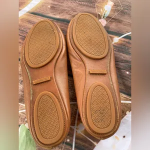 Tory Burch Tan Gold Flats thumbnail 4