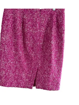 J. Crew Fuchsia Textured A-Line Skirt thumbnail 9