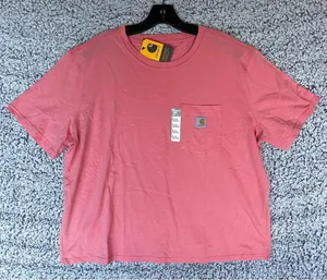Carhartt Women's Size L Tencel Fiber Series Loose Fit SS Pocket T-Shirt thumbnail 1