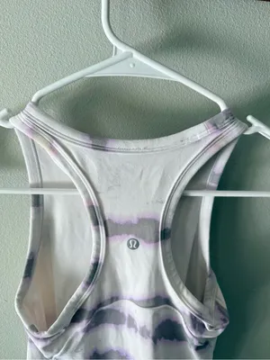Lululemon Align Waist Length Racerback Tank Purple Tie-Dye Tank Size 2 thumbnail 6