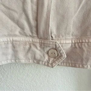 YFB Young Fabulous & Broke Beige Flap pocket Crop jacket, tencell blend, L NWOT thumbnail 8