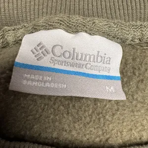 Columbia Olive Green Floral Print‎ Sweatshirt Sz Medium thumbnail 4