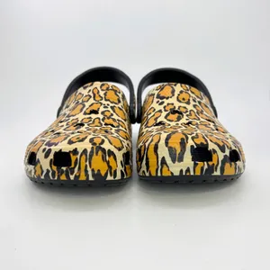 Disney Parks Animal Kingdom Mickey Mouse Leopard Print Crocs Clogs M8 W10 Travel thumbnail 4
