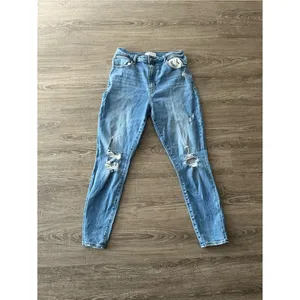 Abercrombie Curve Love High Rise Super Skinny Jeans Women’s 30/10 Washed Blue thumbnail 3