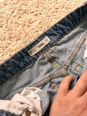Mango long denim high waist skirt. S thumbnail 5