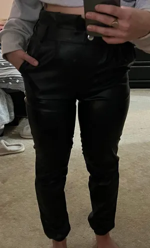 Leather Joggers thumbnail 1