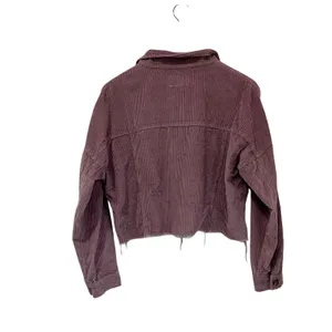 American Eagle Corduroy Cropped Jacket Mauve Button‎ Front Women’s Size XS thumbnail 2