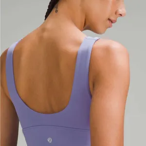 Nulux 2023 Lululemon Align V-Neck Bra *Light Support, C/D Cup Dark Lavender thumbnail 4