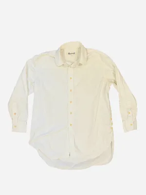 Madewell White Button-Down Tunic Shirt thumbnail 4