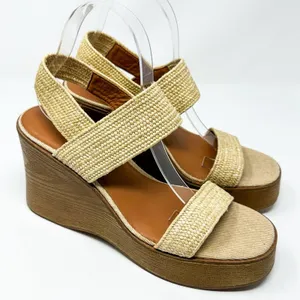 NEW Lucky Brand Delukah Ankle Strap Wedge Slingback Sandals, Size 9.5, MSRP $99 thumbnail 8
