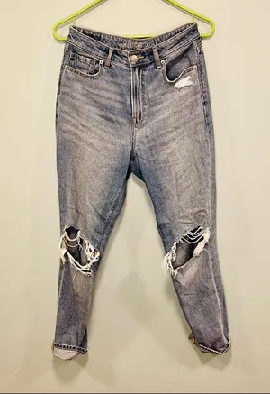 American eagle outfitters mom jeans comfort stretch waistband size 4 regular. thumbnail 6