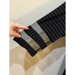 IC by Connie K Black Stretchy Wearable Art to Wear Dress Artsy Striped Size 2X thumbnail 5