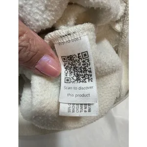 Universal Threads Off White Sweatshirt Women's M Zippered Front Long Sleeve thumbnail 6