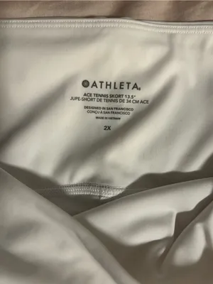 Athleta White Ace Tennis Skort Size 2X thumbnail 4