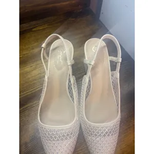 Cato Neutral Embellished Slingback Heels Size 9‎ thumbnail 5