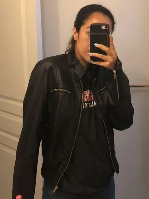 Faux Leather Jacket Size L thumbnail 1