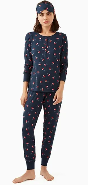 NWT henley cherry jogger set size M thumbnail 1